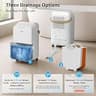 KNKA 34-Pint Smart Dehumidifier with 3 Modes and Multi-Drainage System Layouts