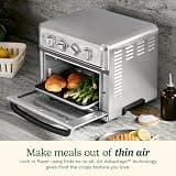 Cuisinart Air Fryer Toaster Oven TOA-70NAS with Analog Dial Controls, 0.6 Cu. Ft.
