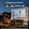 Aurzen BOOM Mini Google TV Smart Projector with 110-Degree Flexible Stand
