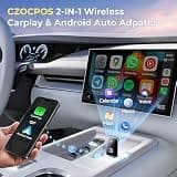 Universal 2-in-1 Plug and Play Mini Wireless CarPlay & Android Auto Adapter