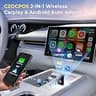 Universal 2-in-1 Plug and Play Mini Wireless CarPlay & Android Auto Adapter
