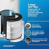 Clorox True HEPA Air Purifier for Medium Rooms with Whisper Quiet Mode