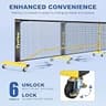 TYRSEN Portable 22-Foot Regulation Pickleball Net System with Wheels & 4 Paddles