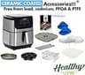 Yedi Evolution Air Fryer with Deluxe Accessory Kit and Ceramic Basket, 6.8-Quart