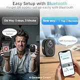 Rraycom 2K Battery Wireless Security Camera System with Siren Alarm, 4-Camera Kit