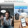 Rraycom 2K Battery Wireless Security Camera System with Siren Alarm, 4-Camera Kit