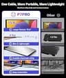 Ultra-Thin 15.6-inch 1080P FHD Triple Portable Monitor Extender with One-Cable Setup