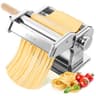 ISILER 2-in-1 Manual Pasta Maker Machine with 9 Adjustable Thickness Settings