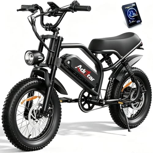 ADISTAR 16-Inch Electric Commuter Bike, 1500W Peak, 48V 15.6Ah Battery