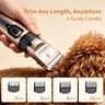 Gooad Low-Noise Cordless Pet Clippers with Built-in Light and Paw Trimmer Head