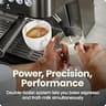 Chefman Crema Deluxe Espresso Machine with Double Boiler and Built-In Grinder