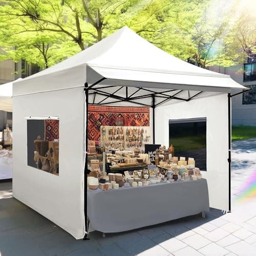 Quictent 10x10 Commercial Grade Pop Up Canopy Tent Shelter with Three Sidewalls
