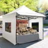 Quictent 10x10 Commercial Grade Pop Up Canopy Tent Shelter with Three Sidewalls