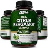 NutriFlair USDA Organic Citrus Bergamot 25:1 Extract, 1400mg High Potency