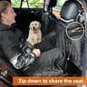PETICON Premium Waterproof Back Seat Dog Hammock with Breathable Mesh Window