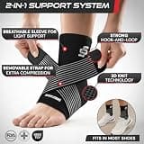 Sleeve Stars Ankle Brace with Removable Strap