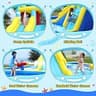 ELEMARA Big Kids Inflatable Triple Water Slide with 15-Inch Deep Dual Pool
