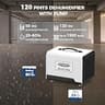 ALORAIR 120 PPD Commercial-Grade Crawl Space Dehumidifier with Heavy-Duty Pump