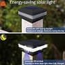 Sumaote 160-Lumen High-Efficiency Solar Post Cap Lights with Metal Bracket, 4-Pack