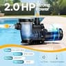 VIVOHOME 2.0 HP Single Speed Self-Priming Pool Pump for In-Ground Pools, 6800 GPH