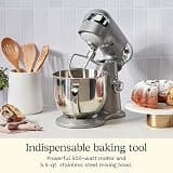 Cuisinart SM-50BCNAS 12-Speed 5.5-Quart Tilt-Head Stand Mixer, Silver