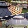 Devoko 10x12 ft. Aluminum Hardtop Gazebo with Weather-Resistant Double Roof