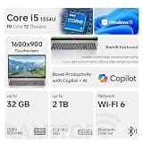 HP Essential 17.3" Touchscreen AI Laptop (Intel Core i5, 16GB RAM, 1TB SSD)