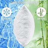 BETU Queen Size Dual-Sided Ice Silk Cooling Shredded Memory Foam Bed Pillow