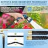 KETTOYA 100ft Non-Expanding Garden Hose with 360° Rotating Swivel Connectors