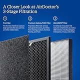 AIRDOCTOR AD3500 UltraHEPA Air Purifier with Dual-Action Carbon Filter