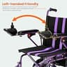 Ofcesw Foldable Motorized Wheelchair, 360W Dual-Motor, 286 lbs Weight Capacity