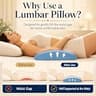 Vamorry Memory Foam Lumbar Support Bed Pillow with Washable Soft Cover