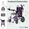 Ofcesw Foldable Motorized Wheelchair, 360W Dual-Motor, 286 lbs Weight Capacity