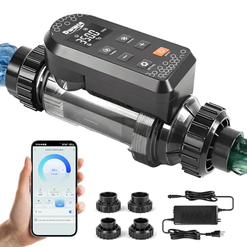 Dwwce Smart Salt Water Chlorinator System with WiFi & App Control - 40K Gal
