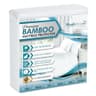 PlushDeluxe Premium Bamboo Blend Noiseless Waterproof Mattress Protector