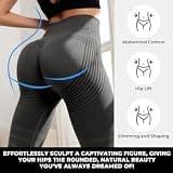 RIHUALS Women's Anti-Cellulite 3D Compression Leggings with Support Bands