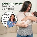 haakaa Postpartum Belly Band and Back Support Wrap for C-Section Recovery