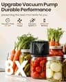 Snuuoby Upgraded 2500mAh Electric Mason Jar Vacuum Sealer Kit with LED Display