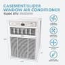 Perfect Aire 10,000 BTU Sliding Window Air Conditioner in Modern Gray Finish