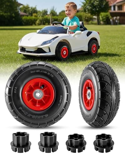 Alligator 10-Inch Pneumatic Rubber Replacement Tire 2-Pack for Ride-On Vehicles