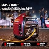 Honda EU2200i 2200-Watt 120-Volt Super Quiet Portable Inverter Generator