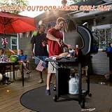 DocSafe 48-Inch Round Fire Pit Mat for Large Decks, Patios, and Outdoor Spaces