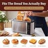 Elite Gourmet ECT-3100 4-Slice Long Slot Toaster with Integrated Warming Rack