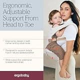 Ergobaby Alta Hip Seat Convertible Baby Carrier with Hands-Free Support