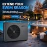 GRAT 75,000 BTU Heavy-Duty Full Inverter 220V Above-Ground Pool Heat Pump