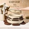 CAROTE 25-Piece Ceramic Nonstick Cookware Set with Removable Handles
