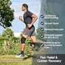 EXOUS BODYGEAR 4-Way Adjustable Wraparound Knee Brace with Stabilizer