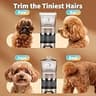 Gooad Low-Noise Cordless Pet Clippers with Built-in Light and Paw Trimmer Head