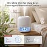 Clarston 2-Liter Cool Mist Ultrasonic Desk Humidifier with 360-Degree Adjustable Nozzle