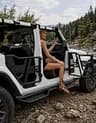 JOYTUTUS Anti-Slip Steel Running Boards Side Steps for Wrangler JL 4-Door